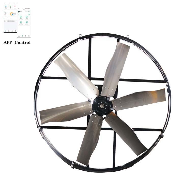 Máy quạt xả công nghiệp năng lượng với 2000W đầu vào 345r / phút Tốc độ xoay 20%-100% Kiểm soát tốc độ