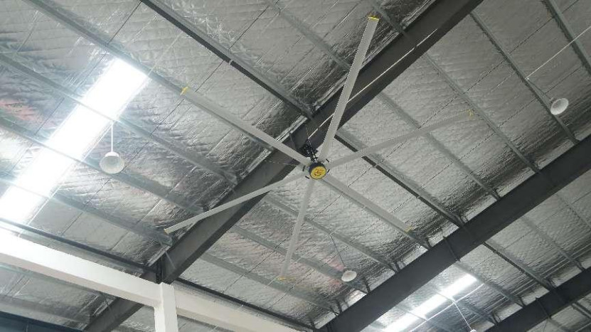 Máy quạt công nghiệp gắn trên trần bằng kim loại lưu thông không khí với lớp bảo vệ động cơ IP55 và dòng điện định lượng 2,8A