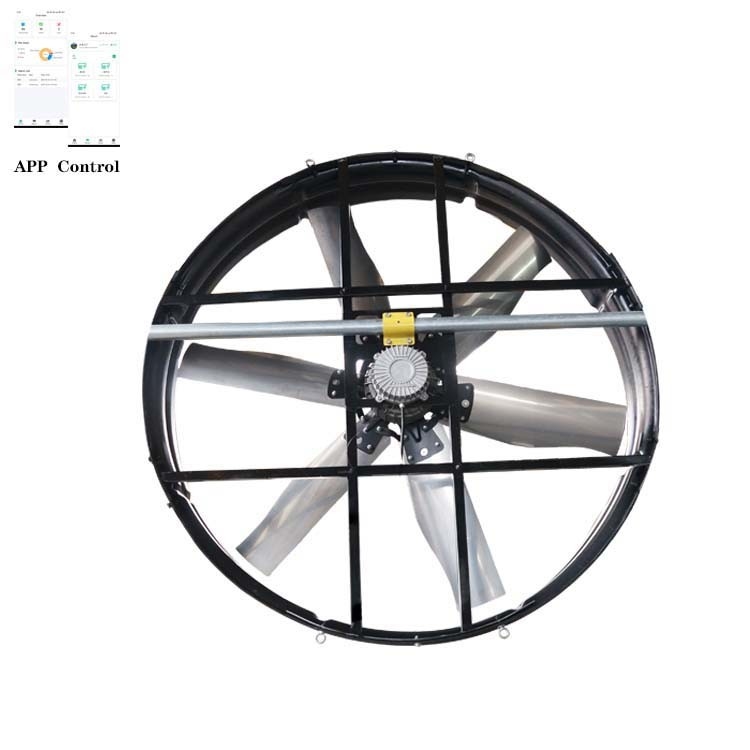 Máy quạt xả công nghiệp năng lượng với 2000W đầu vào 345r / phút Tốc độ xoay 20%-100% Kiểm soát tốc độ