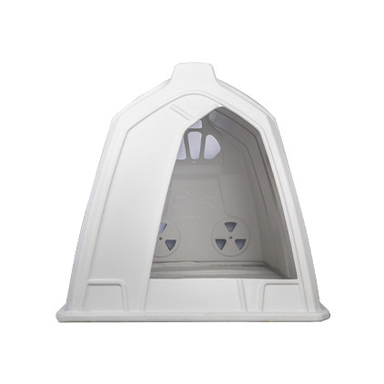 Hộp con bò bằng nhựa với 220cm chiều dài 145cm chiều rộng và 145cm chiều cao 30kg trọng lượng màu trắng và bảo hành 1,5 năm