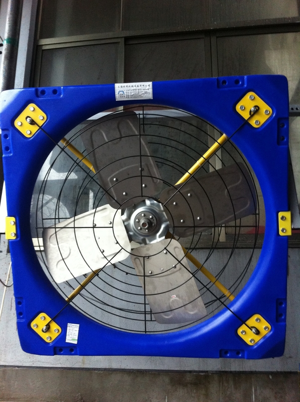 Sức mạnh 38 Quản lý thông gió động vật Ventilation Circulation Fan với khung PE lớp kép và công suất đầu vào 410w