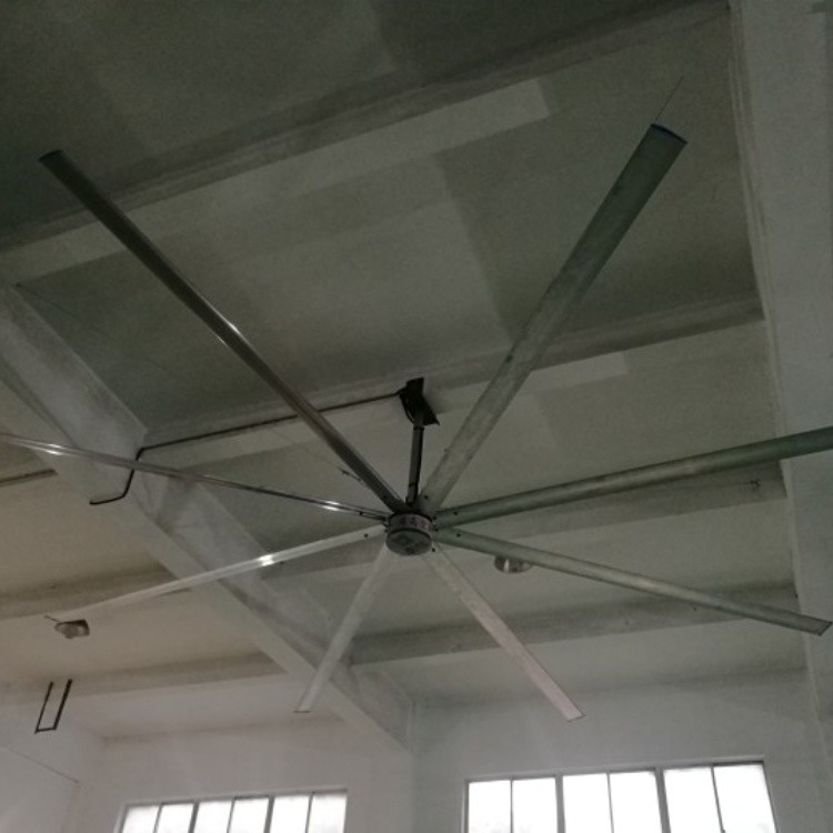 Máy quạt trần công nghiệp với 6pcs vật liệu lá hợp kim cho khu vực phủ sóng 1400m2 và tiếng ồn thấp