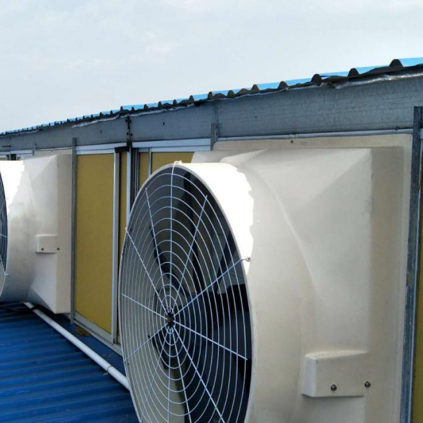 Máy quạt xả công nghiệp với tốc độ xoay 460r / min để lưu lượng không khí tối ưu và công suất 850w