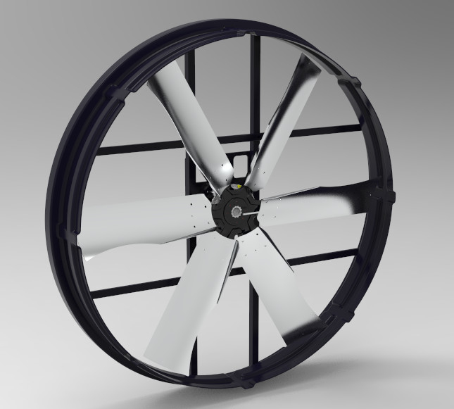 Fan bảng công nghiệp với lưu lượng không khí tối đa 120193 m3/h và 60 m3/h Capacity Vortex Inline