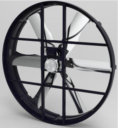 55'' quạt màn hình với khí thải công nghiệp 66000m3/h luồng không khí 1200W công suất mức độ tiếng ồn thấp và ứng dụng rộng