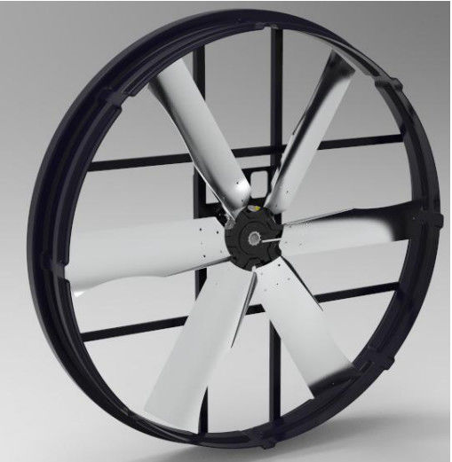 55'' quạt màn hình với khí thải công nghiệp 66000m3/h luồng không khí 1200W công suất mức độ tiếng ồn thấp và ứng dụng rộng