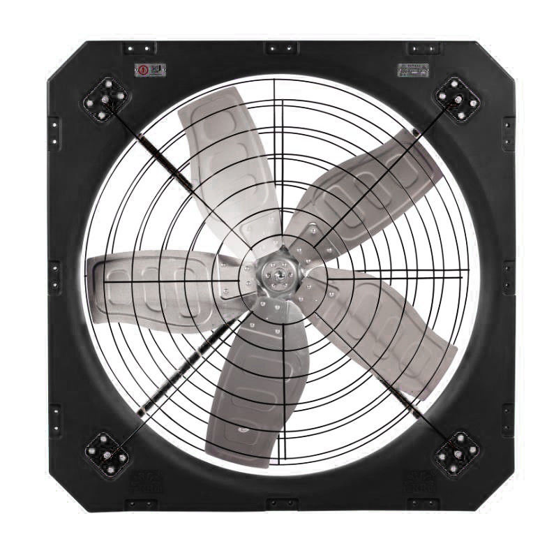 Tốc độ xoay 610RPM Máy thông gió chăn nuôi với chế độ điều khiển trực tiếp và tần số 50-60HZ