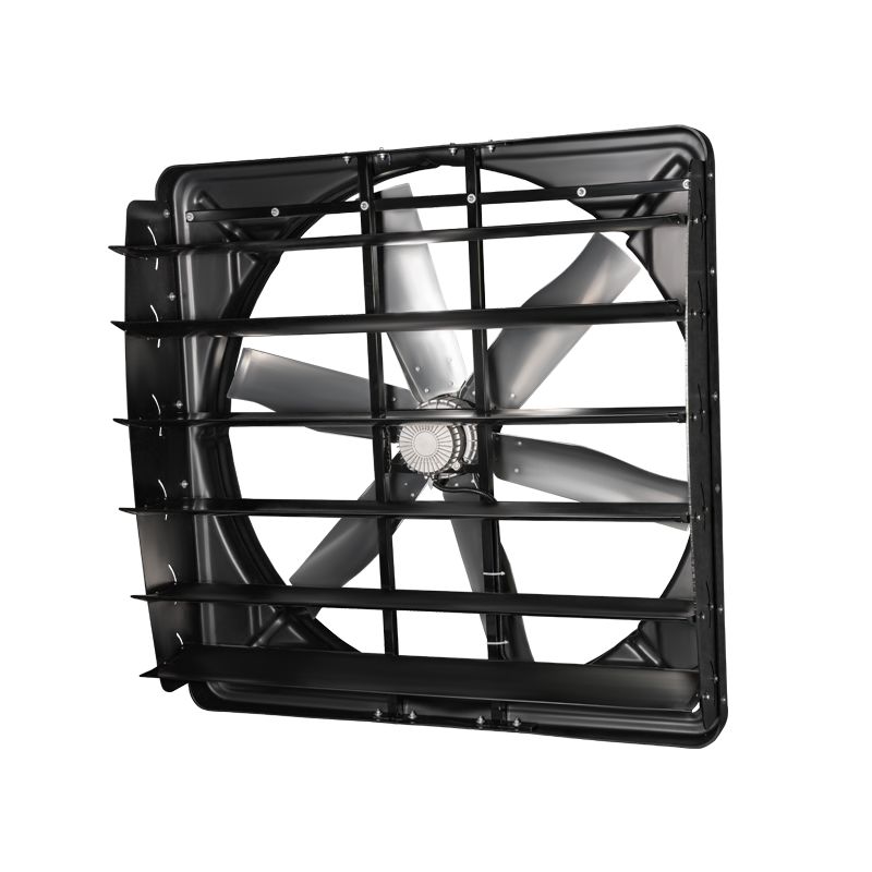 Quạt thông gió bền cho gia súc 3PH/380-480V/50-60HZ Tốc độ gió 6.2m/s Động cơ DC không chổi than nam châm vĩnh cửu rôto ngoài