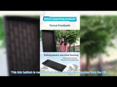 Thùng nhựa nặng LLDPE Gia súc Footbath Màu nâu