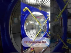 Hiệu quả Ventilation gia súc Fan DC Motor Quiet Operation Shell thép kẽm