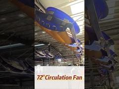 Tốc độ quay 345RPM Quạt công nghiệp với động cơ 2000w / 2.7hp mạnh mẽ