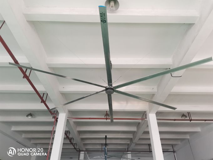 17ft 5m 4 cánh Quạt hút Quạt làm mát tự điều khiển để thông gió cho vật nuôi 0
